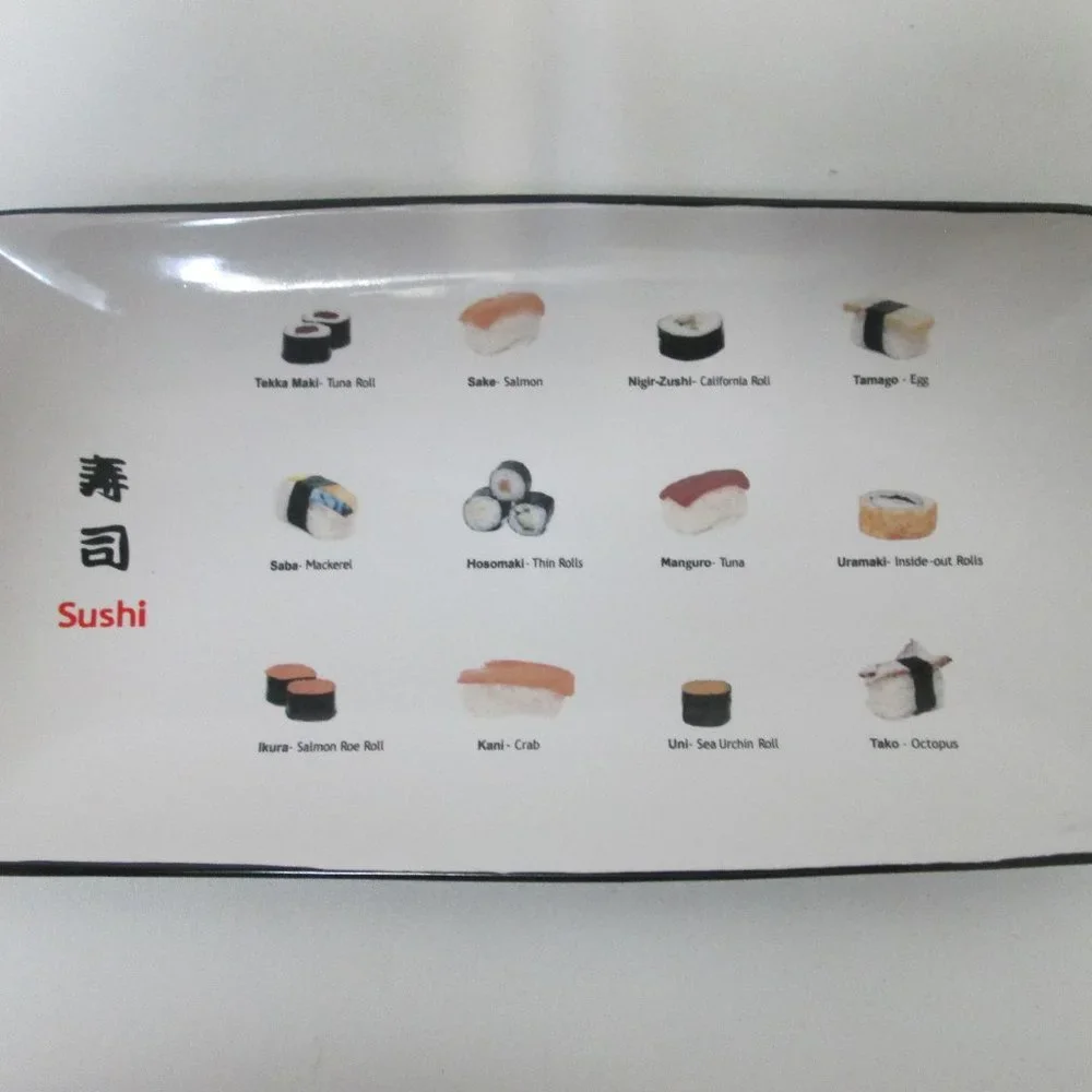 Elements Sushi platter tray plate Ceramic 11